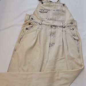 - Cotler Vintage Overalls Denim Jean Bibs Acid Wash Pleated HTF S…